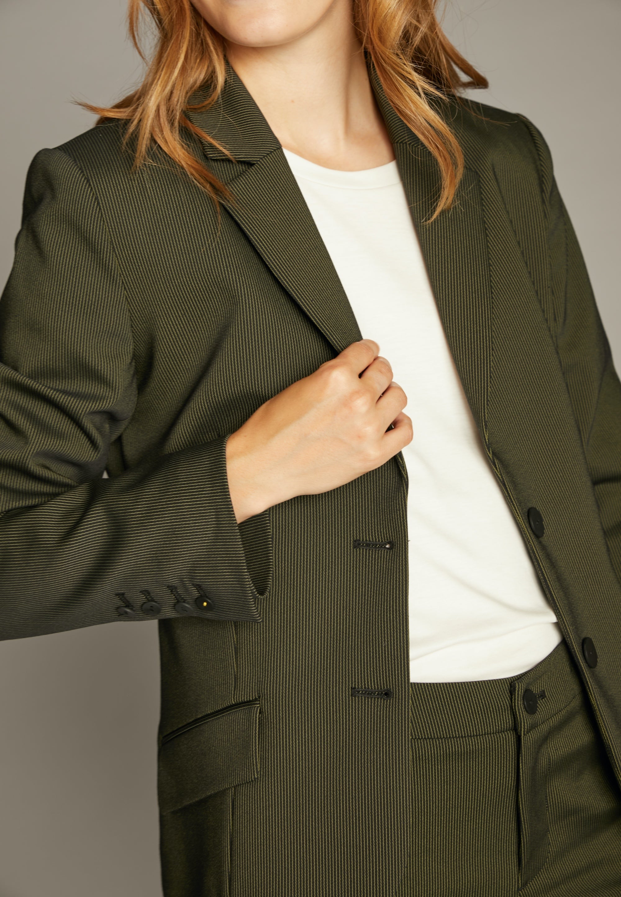 ECHTE Gaia, Regular In jackets Jackets 07007 Sulphur Yellow stripe