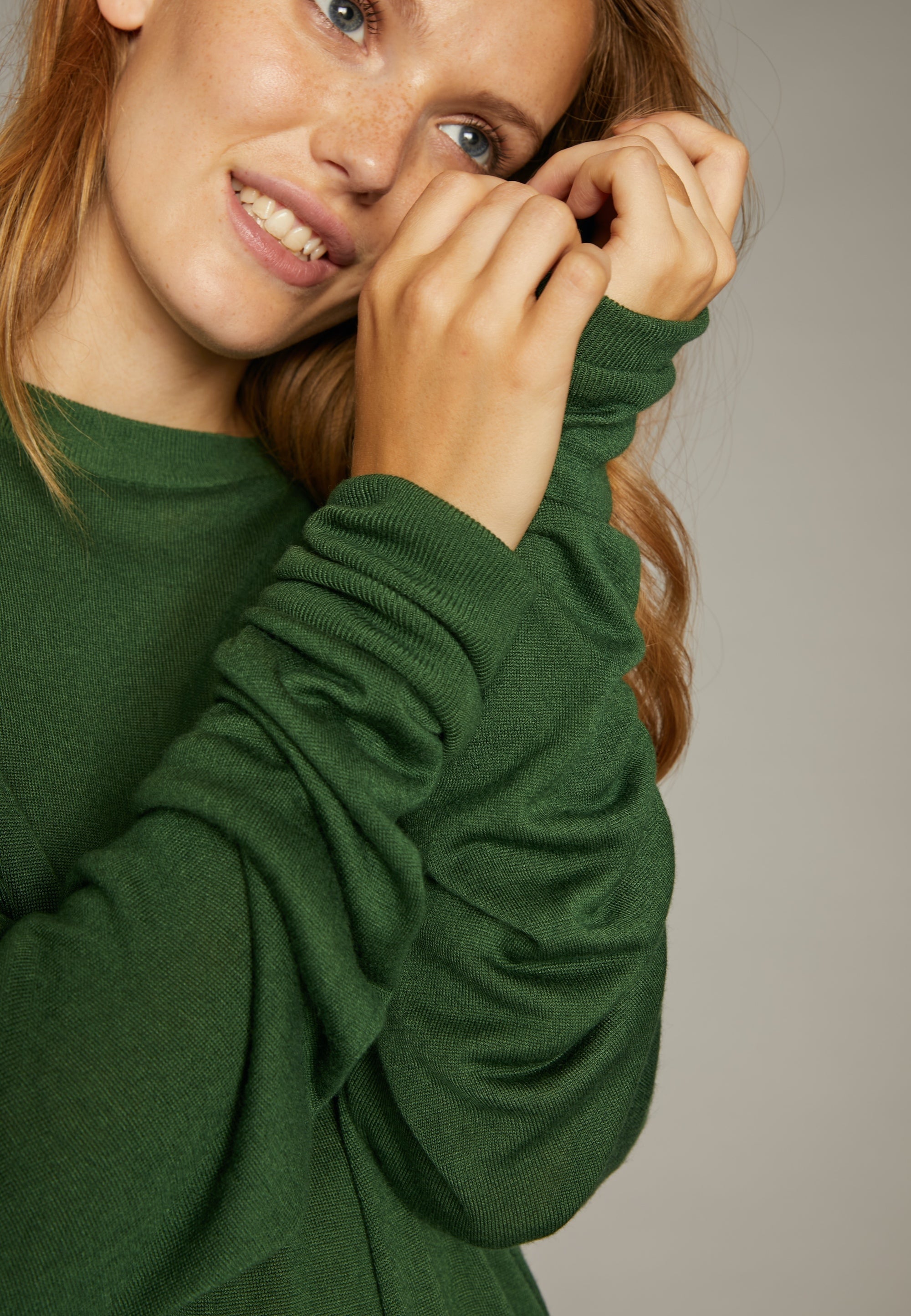 ECHTE Loose Fit Jumper Knitwear 03101 Grass