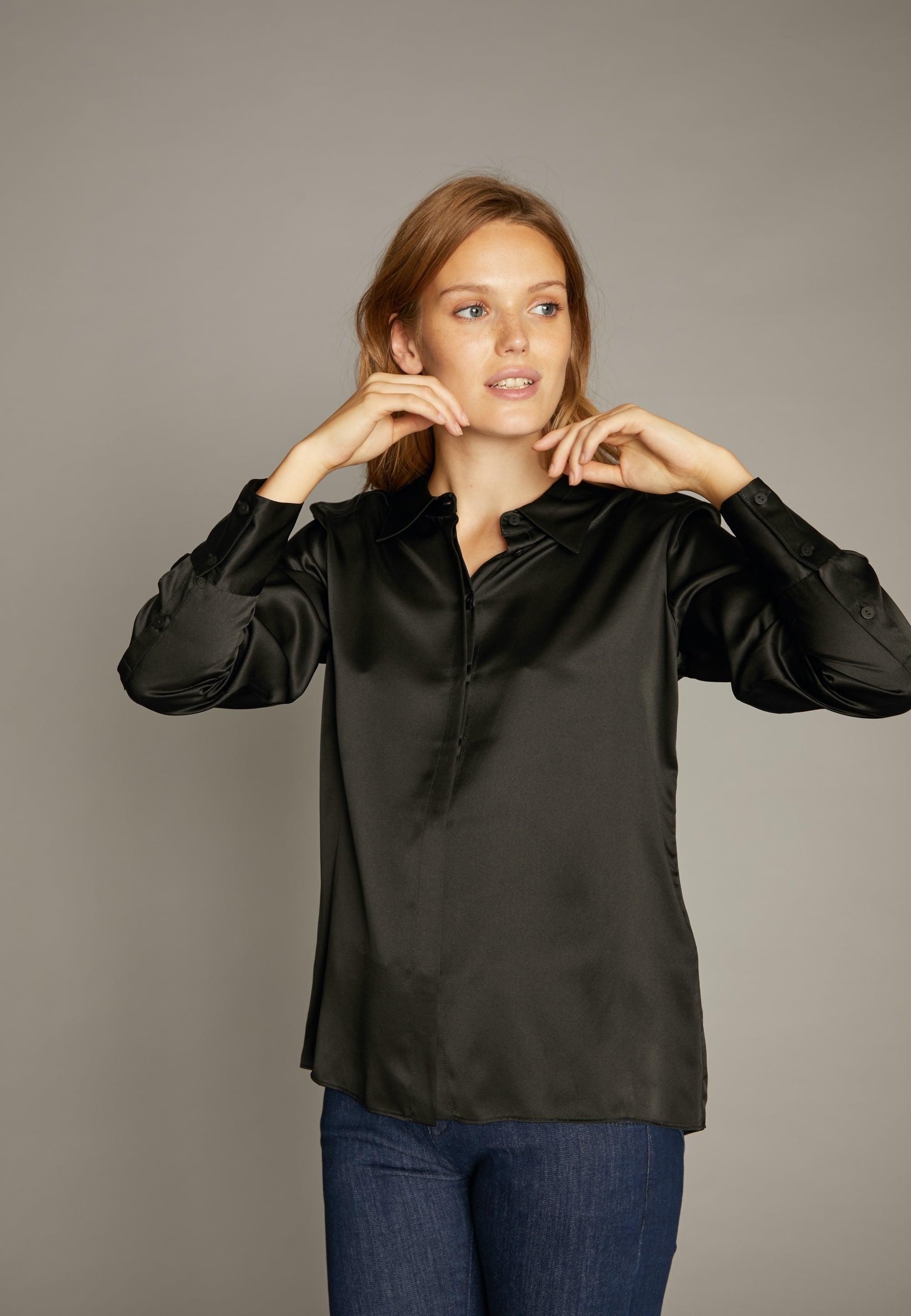 ECHTE Classic shirt Shirts 01000 Black