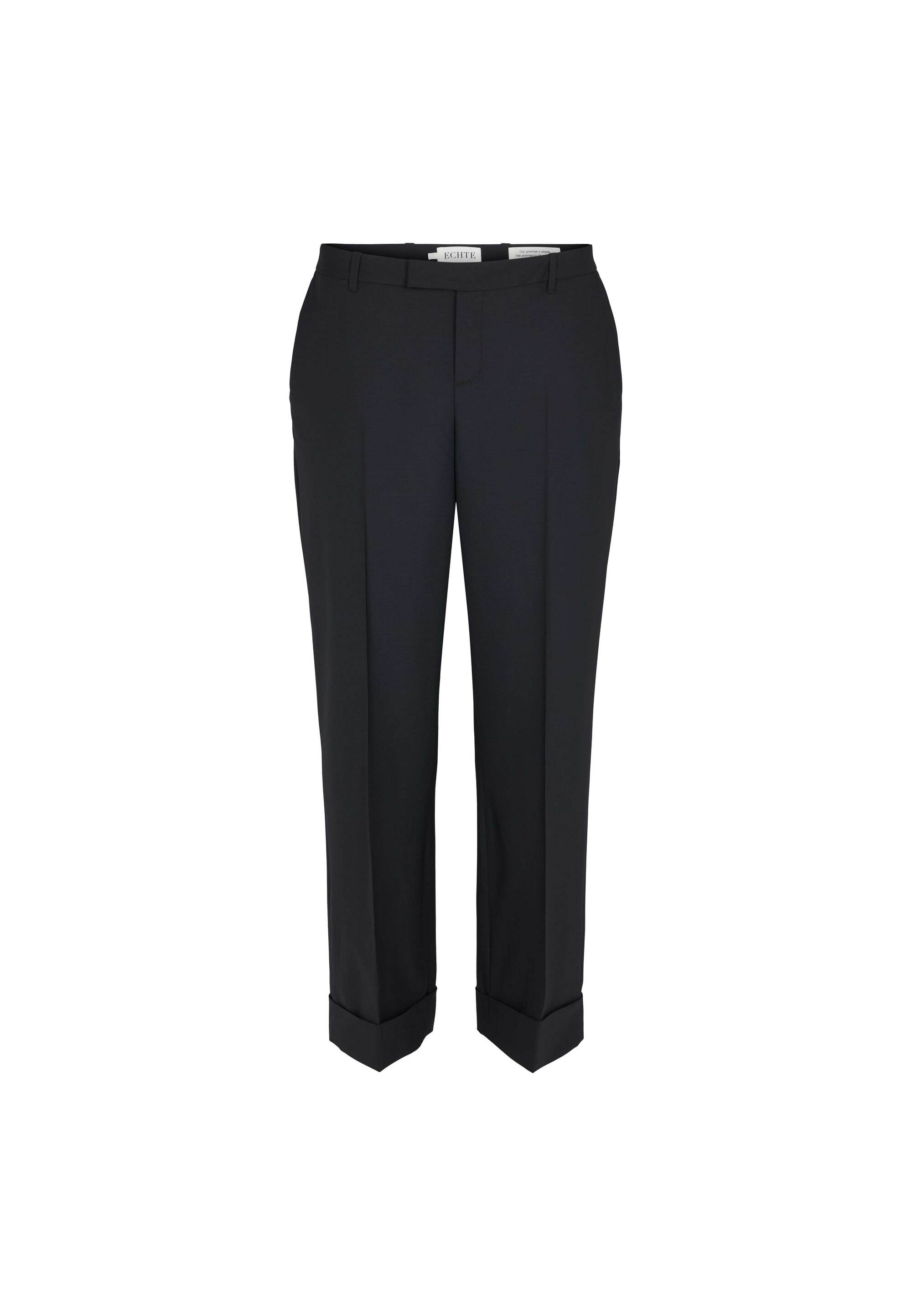 ECHTE Cuffed Pants Trousers 01000 Black