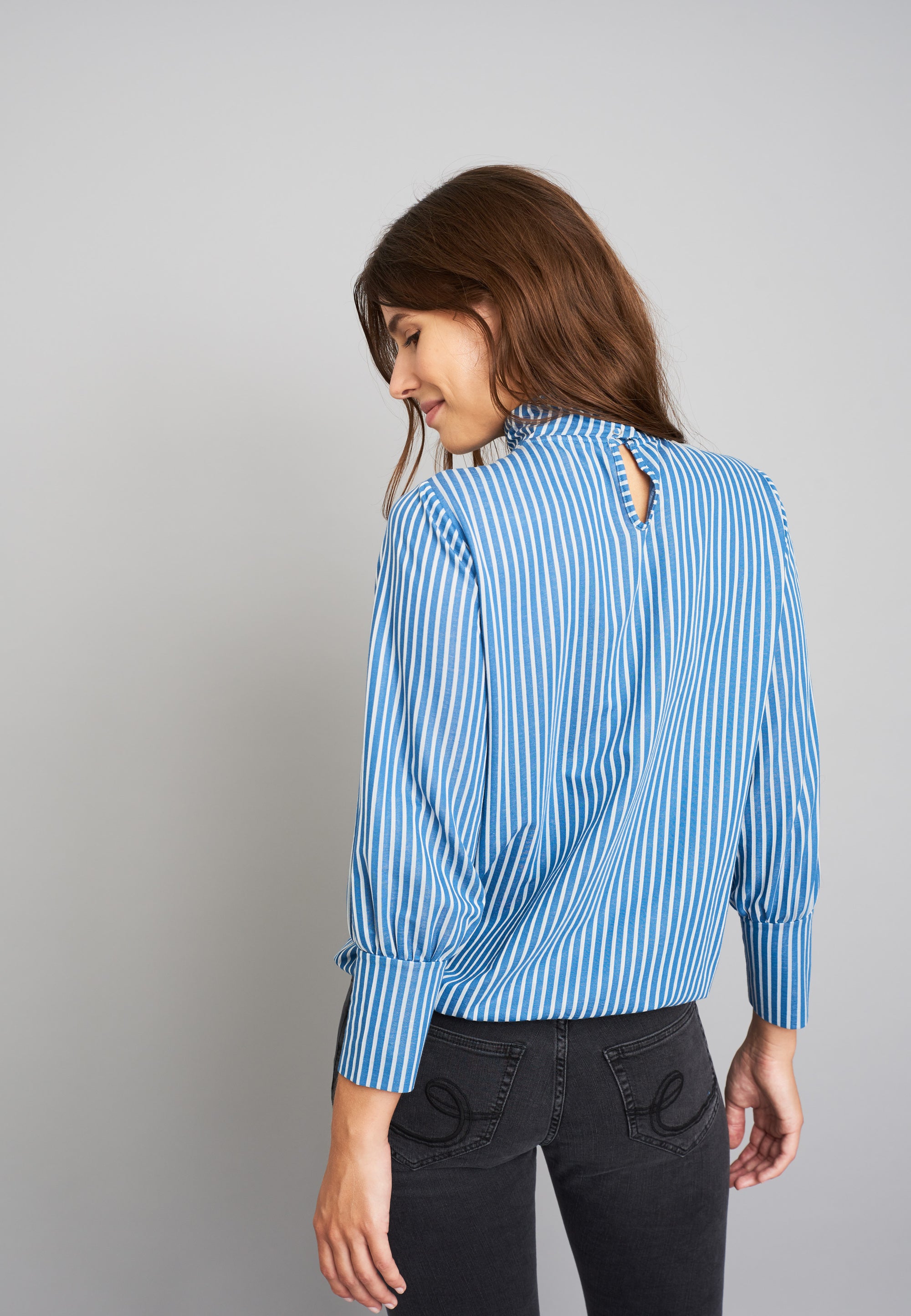 ECHTE Divine Blouse T-Shirts 07009 Dark Blue Stripe