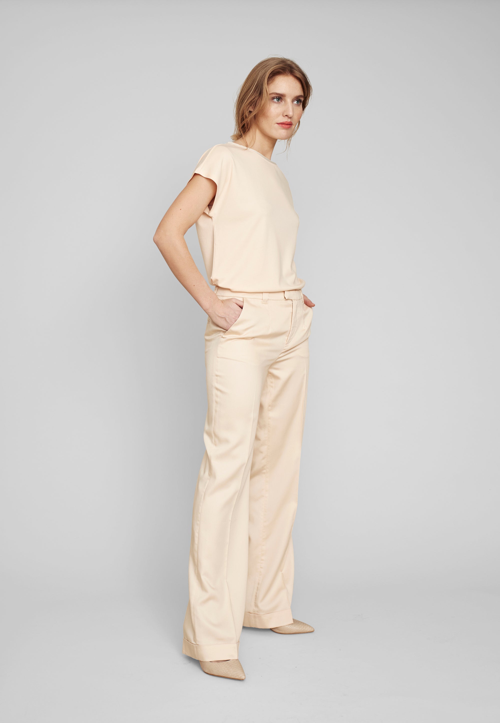ECHTE Eiko, Loose Trousers ML Trousers 01120 Pale Peach
