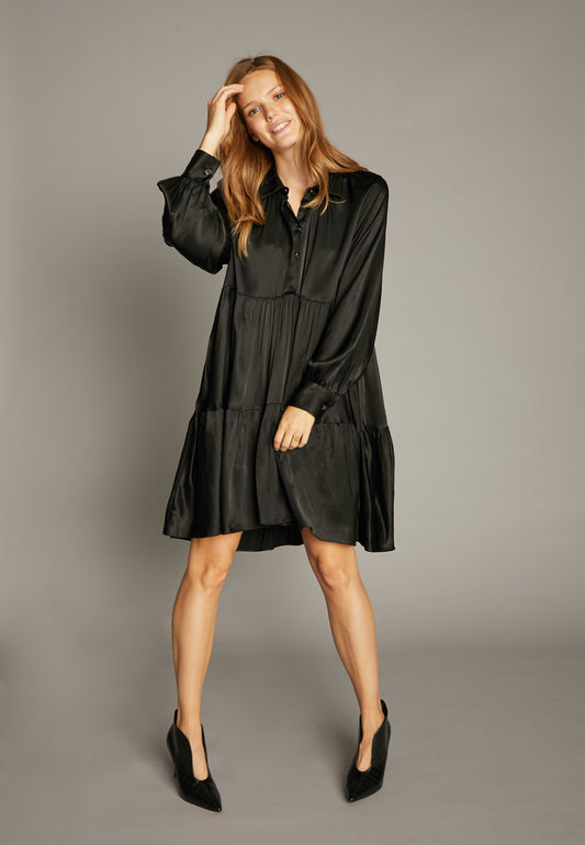 ECHTE Full-Volume Mini Dress, Dresses Dresses 01000 Black