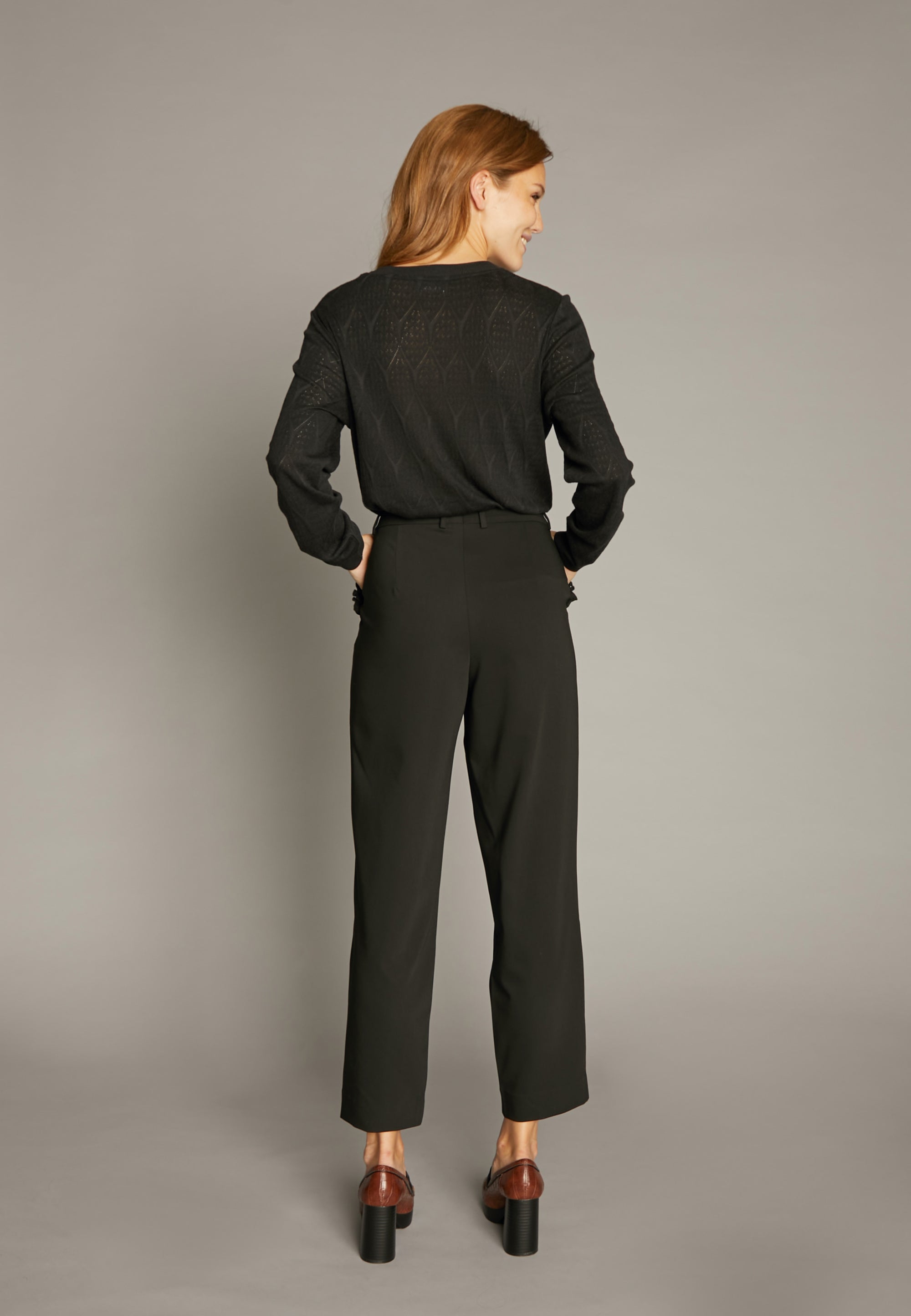 ECHTE Jessica Cropped Pants Trousers 01000 Black
