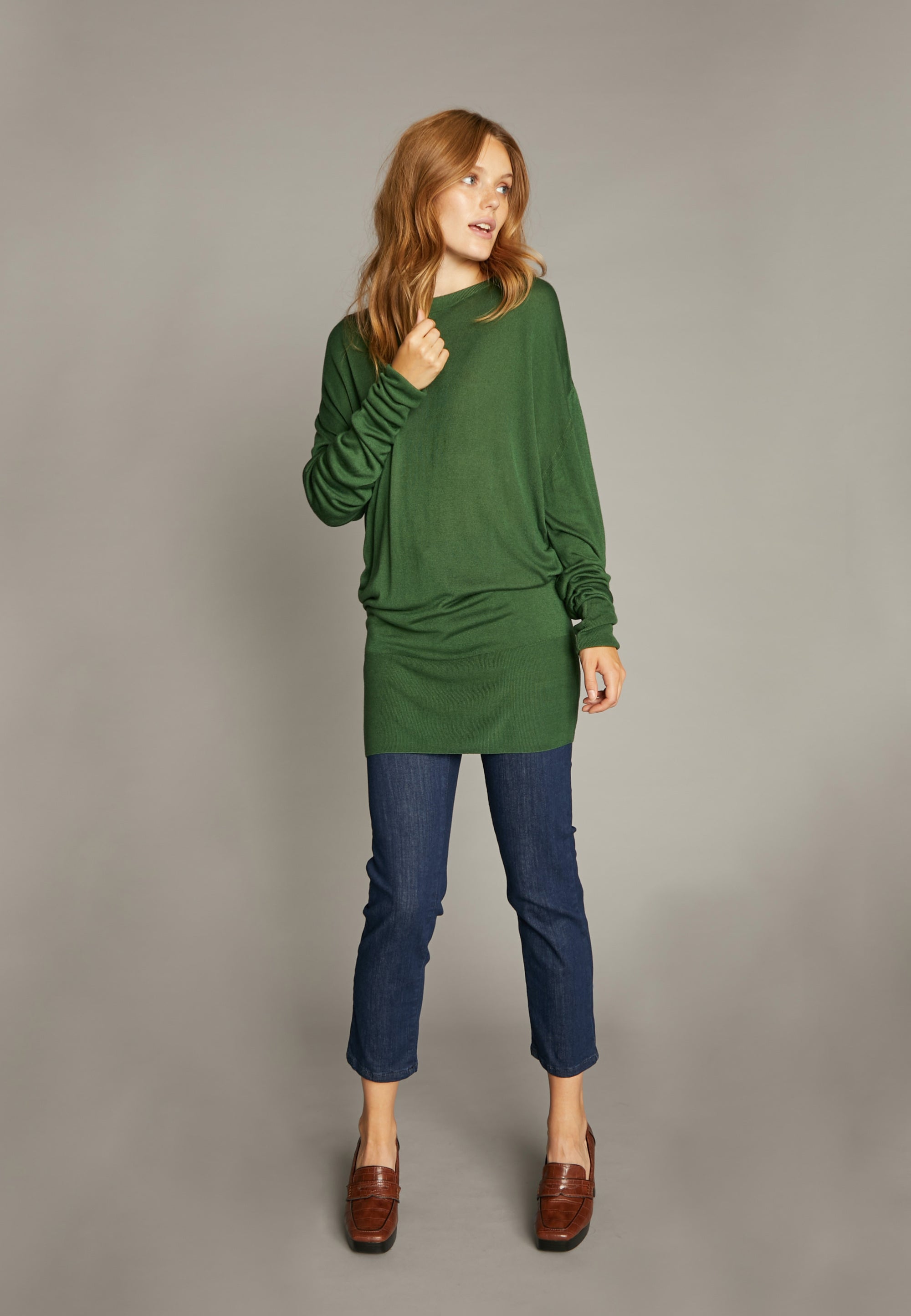 ECHTE Loose Fit Jumper Knitwear 03101 Grass