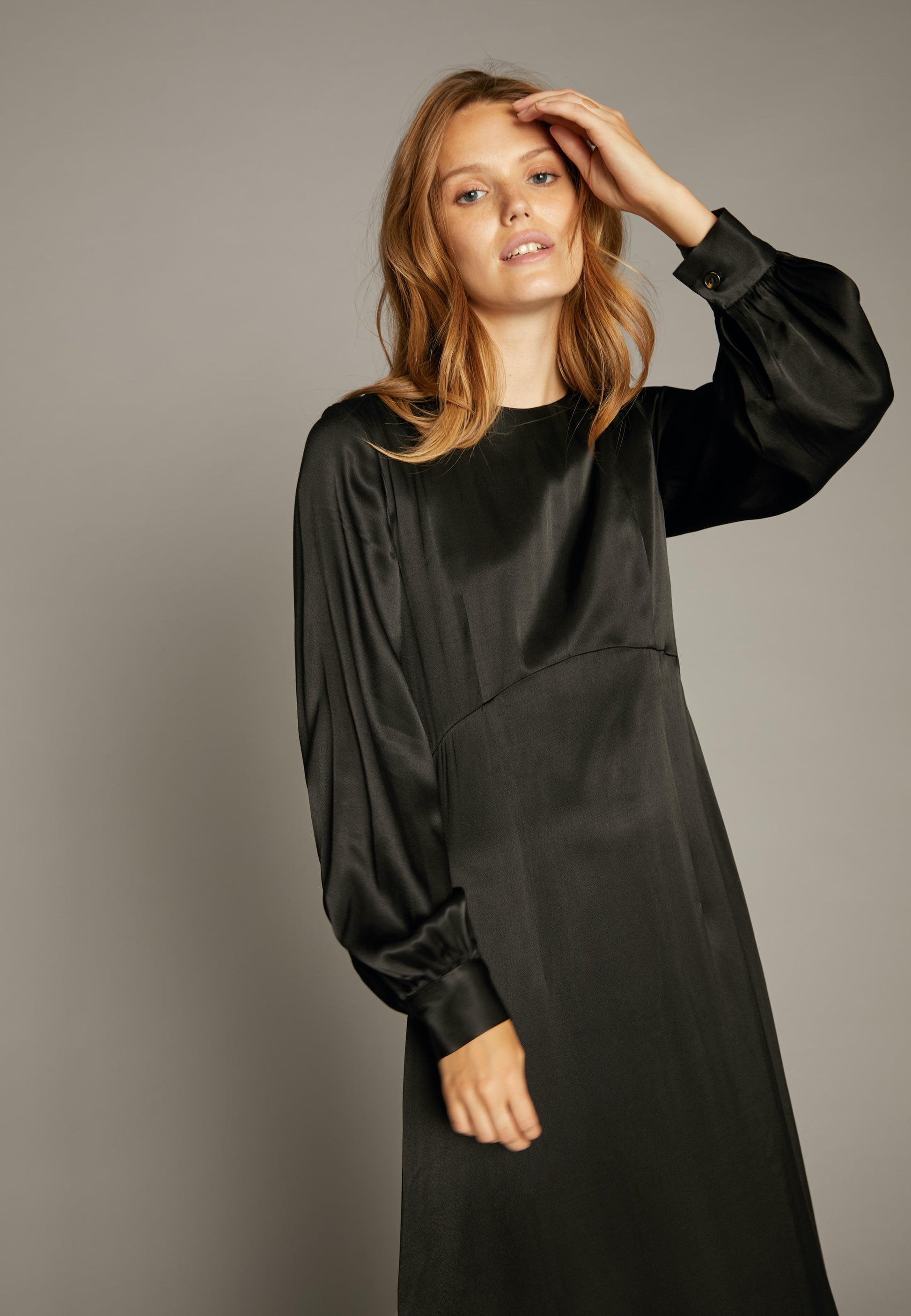 ECHTE Puff-Sleeve Dress, Dresses Dresses 01000 Black