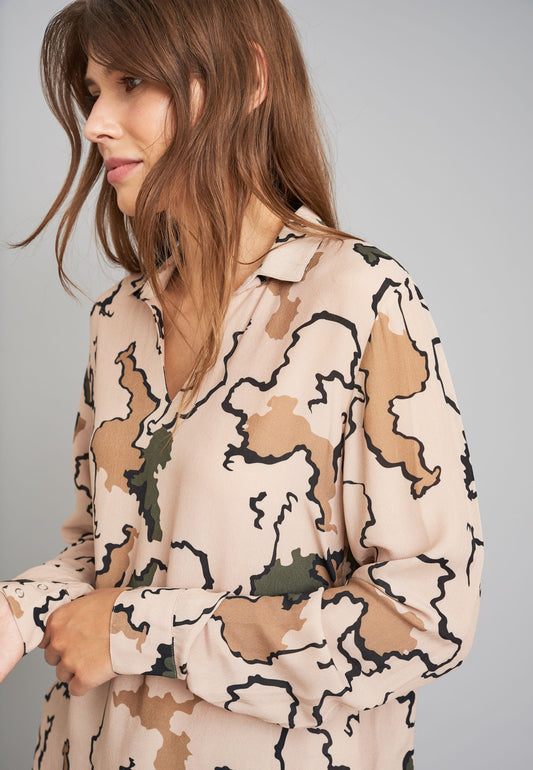 ECHTE Rigel, Regular Shirts Shirts 05014 Moonlight Beige Camouflage