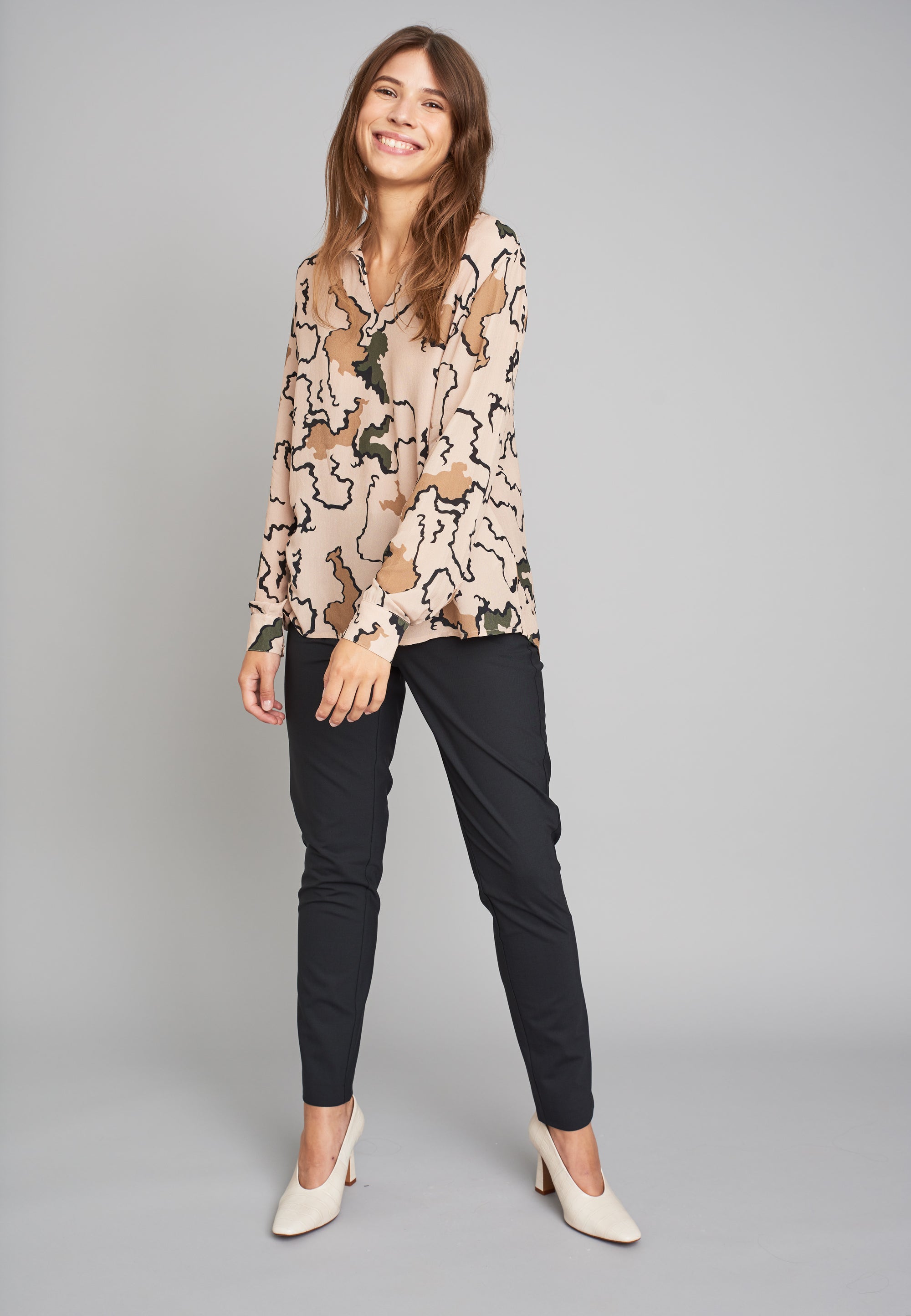 ECHTE Rigel, Regular Shirts Shirts 05014 Moonlight Beige Camouflage