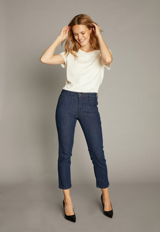 ECHTE Classic Jeans, Cropped Trousers 03022 Navy