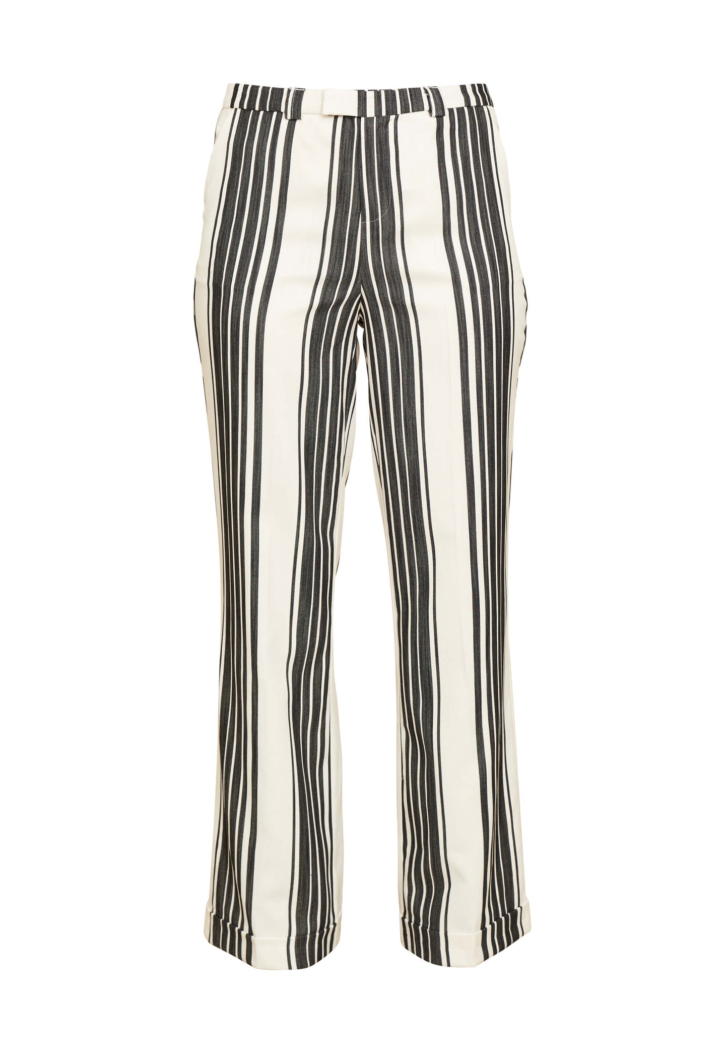 ECHTE Eiko, Loose Trousers ML Trousers 07004 Black-white stripe