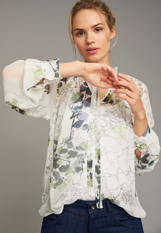 ECHTE Ruffled Sheer Blouse Blouses 05019 Mint Paint