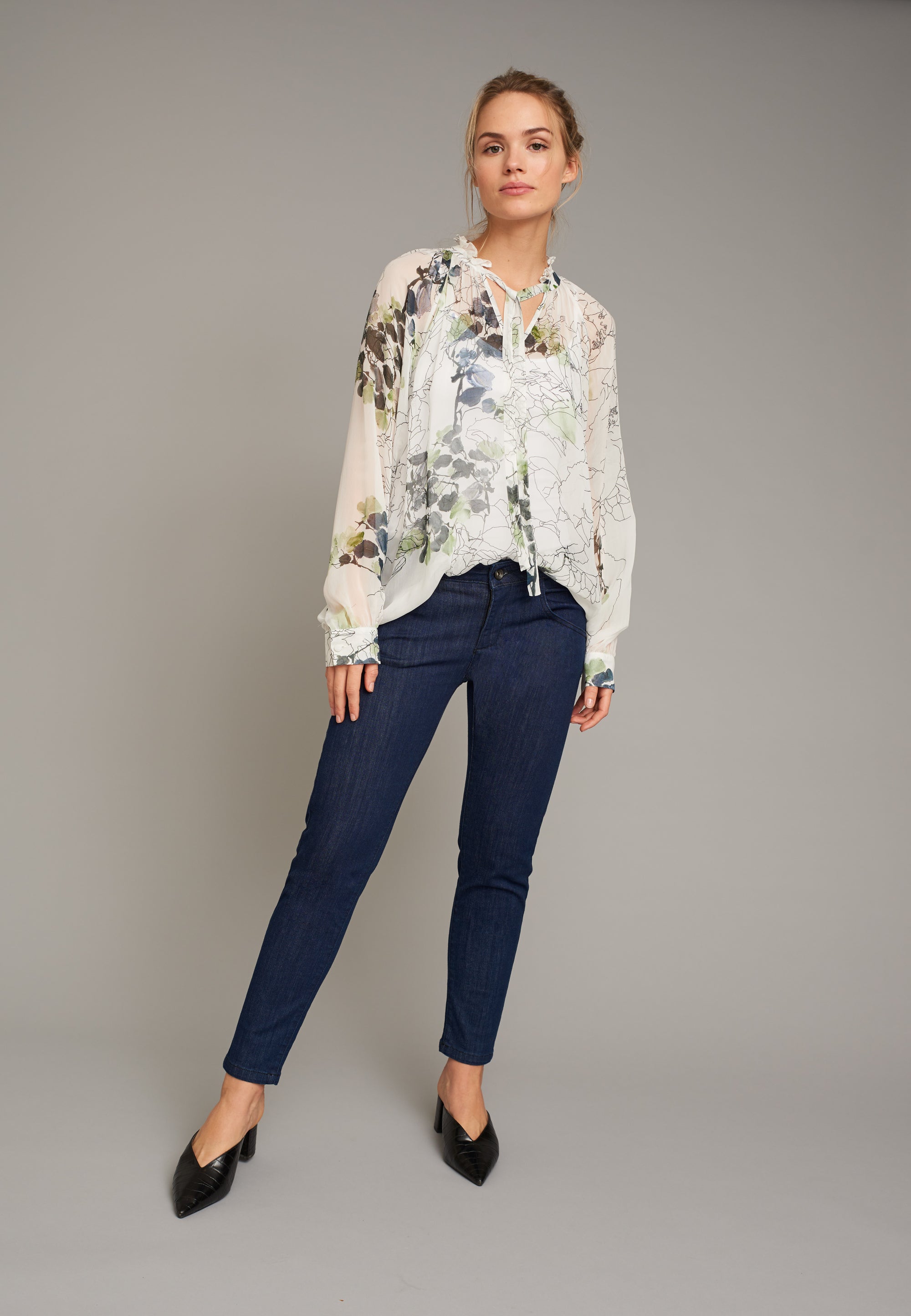 ECHTE Ruffled Sheer Blouse Blouses 05019 Mint Paint