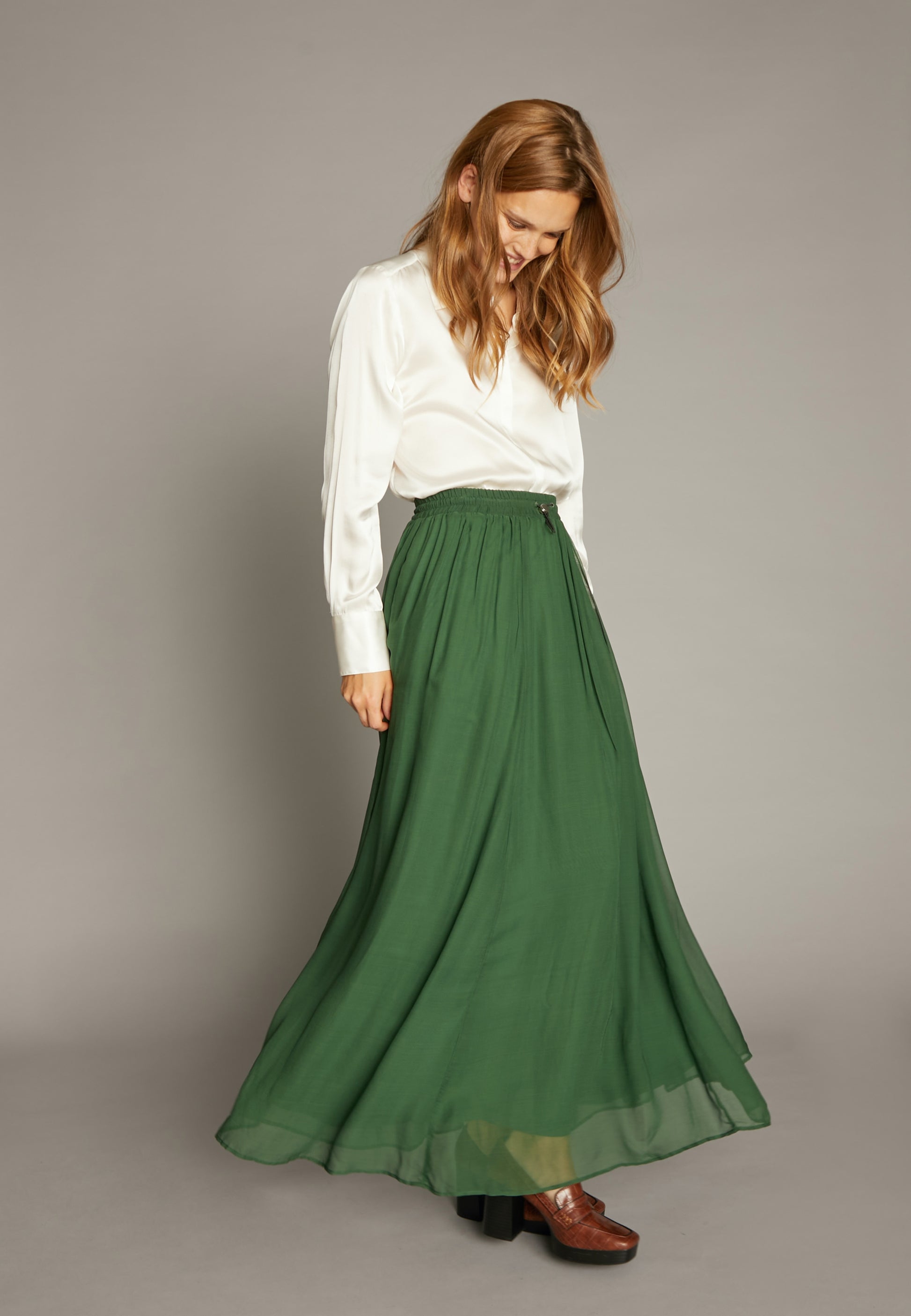 ECHTE Ruffled Skirt Skirts 03101 Grass