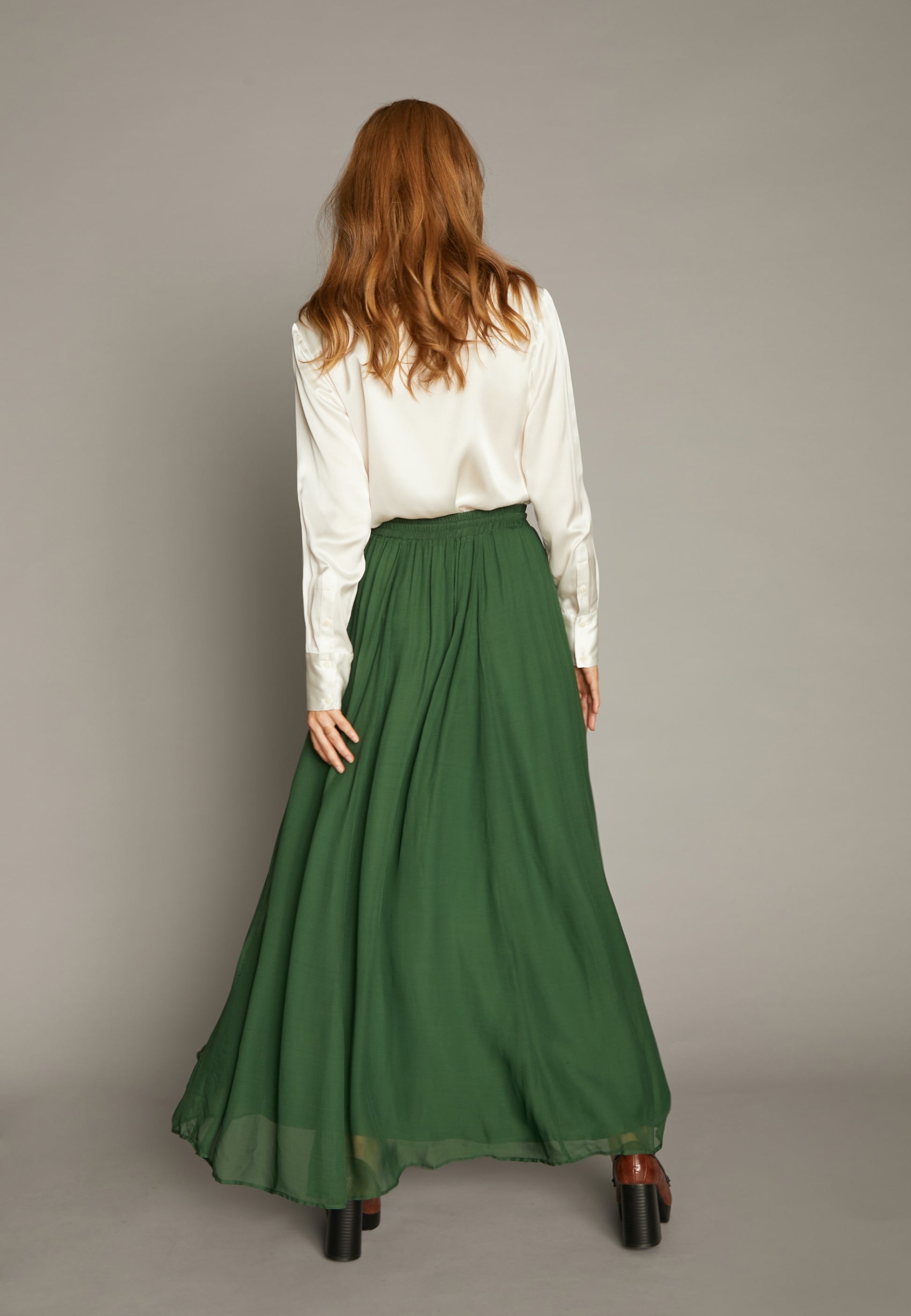 ECHTE Ruffled Skirt Skirts 03101 Grass