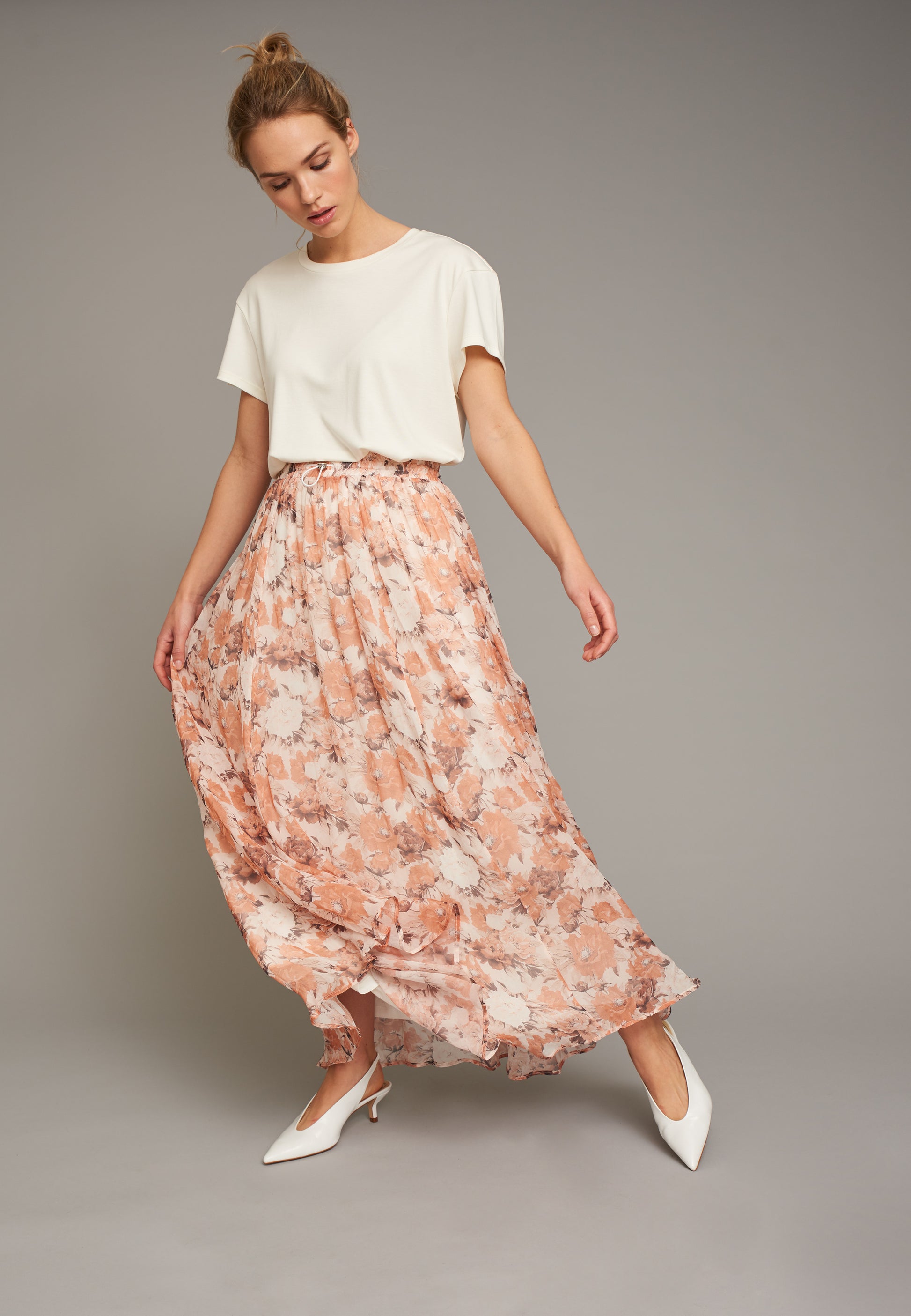 ECHTE Ruffled Skirt Skirts 05020 Flower Print